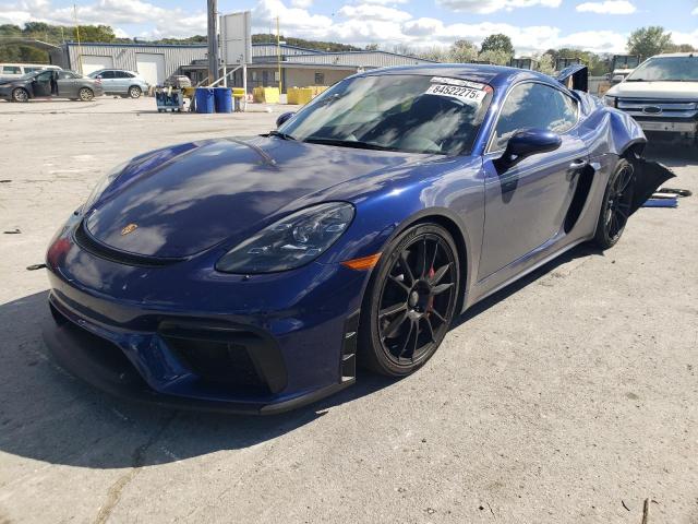 2021 PORSCHE CAYMAN GT4 — VIN WP0AC2A81MK289105
